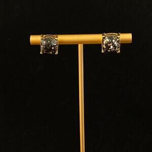 Black & Silver Glitter Stud Earrings NEW